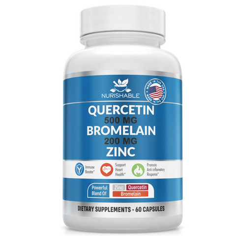 Image of Vitality Synergy: 3 in 1 Quercetin, Bromelain and Zinc Supplement