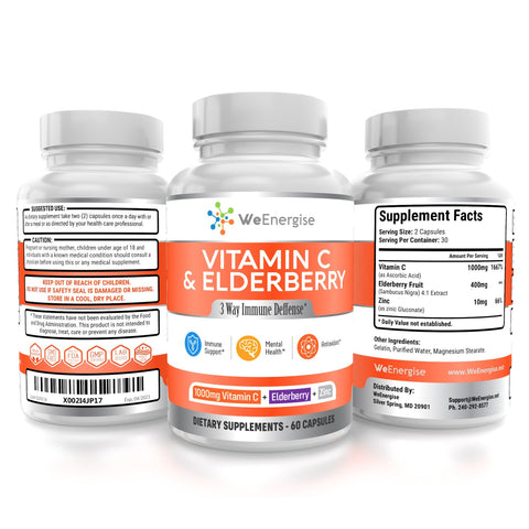 Image of Vitamin C & Elderberry Capsules